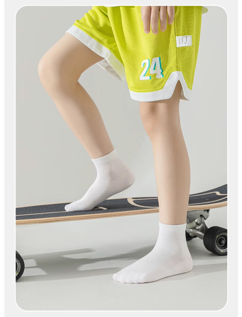 Langsha Kids Daily Disposable Cotton Socks Unisex Children Travel Essential Summer Thin Youth Socks 16