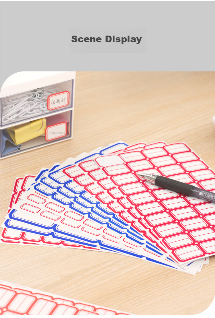 DSB (Disbi) 540pcs 66*38mm Label Paper Stickers Adhesive Notes Easy Tear Sticky Notes Office Memo Marking Stickers 4724R Red 19