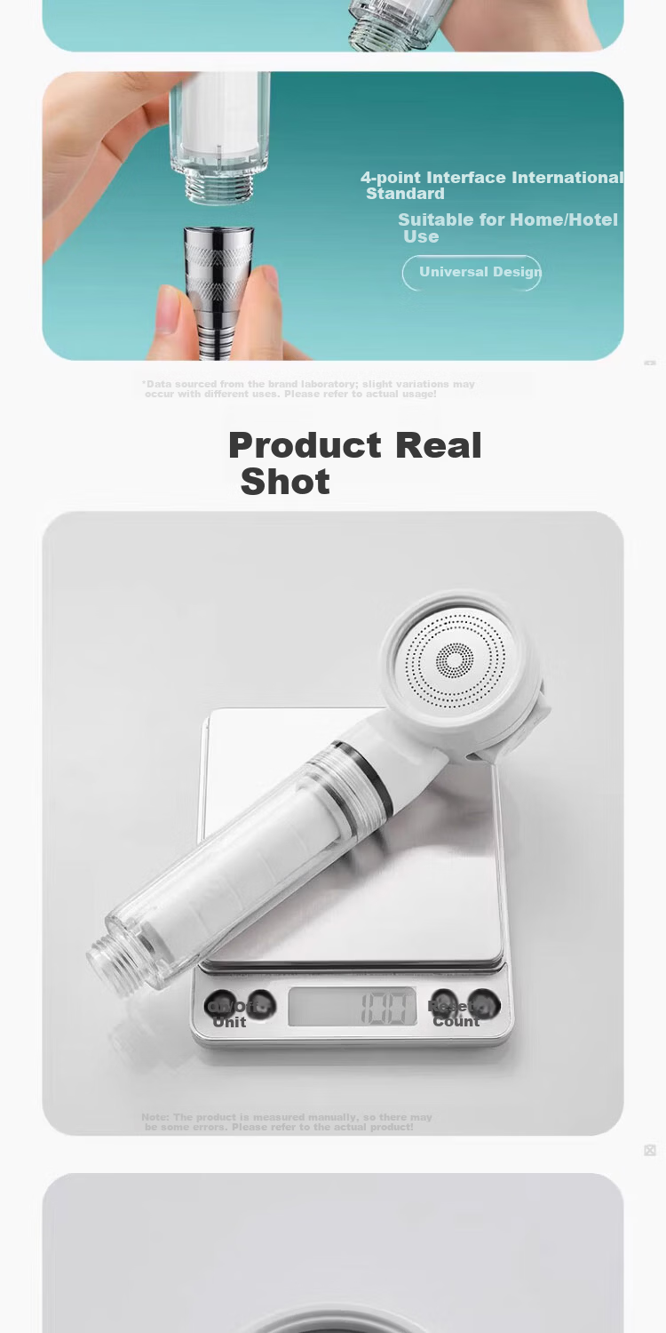 Del 28-Year Brand Filtered Shower Head High-Pressure Bathroom Travel Hotel Bath Shower Head 2021-8 16