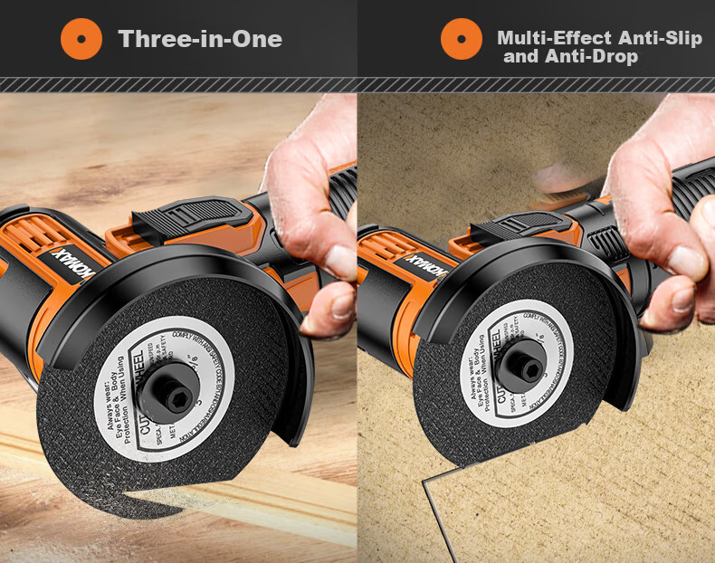 KOMAX Mini Angle Grinder Cordless Lithium Battery Polisher Multifunctional Small Rechargeable Hand Grinder Cutting Machine 13