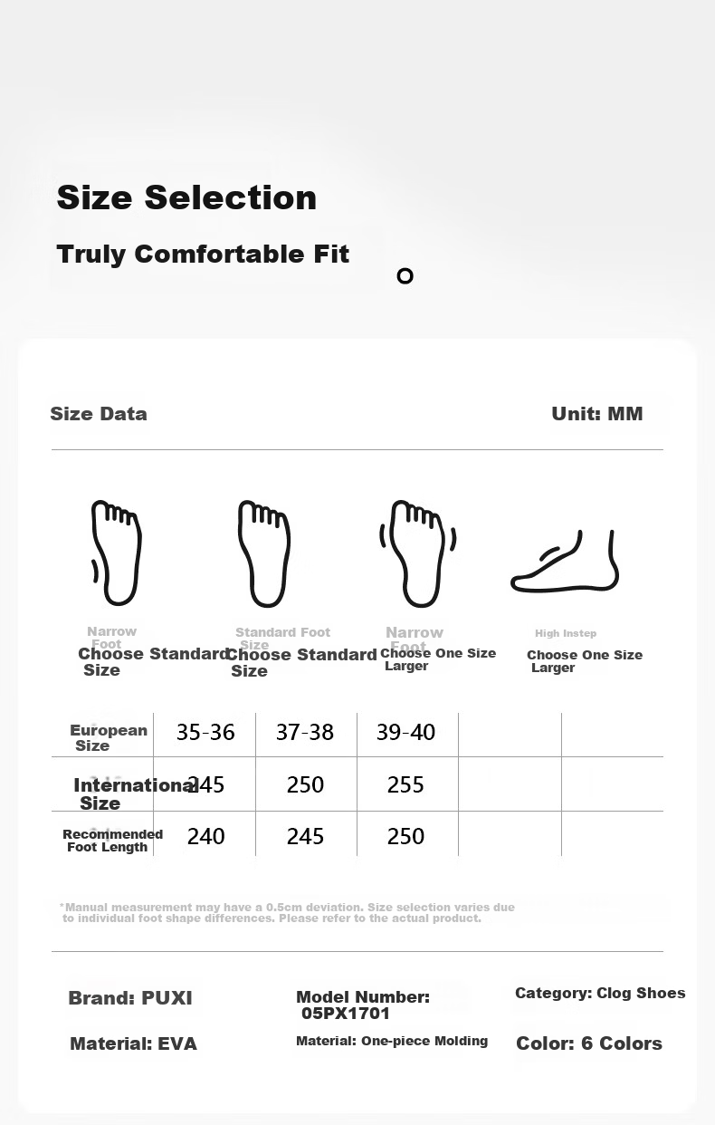 Puxi 2026 New Thick-Soled Hollow-Out Summer Casual Beach Open-Toe Sandals for Women Frost Blue Size 39-40 12