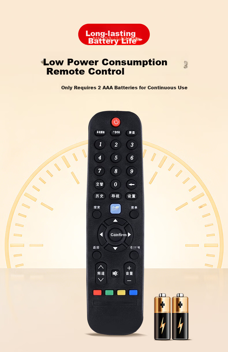 HONGXINDA Universal Remote Control for Changhong TV Smart Network LCD TV LED49C1080N 39B2080 6