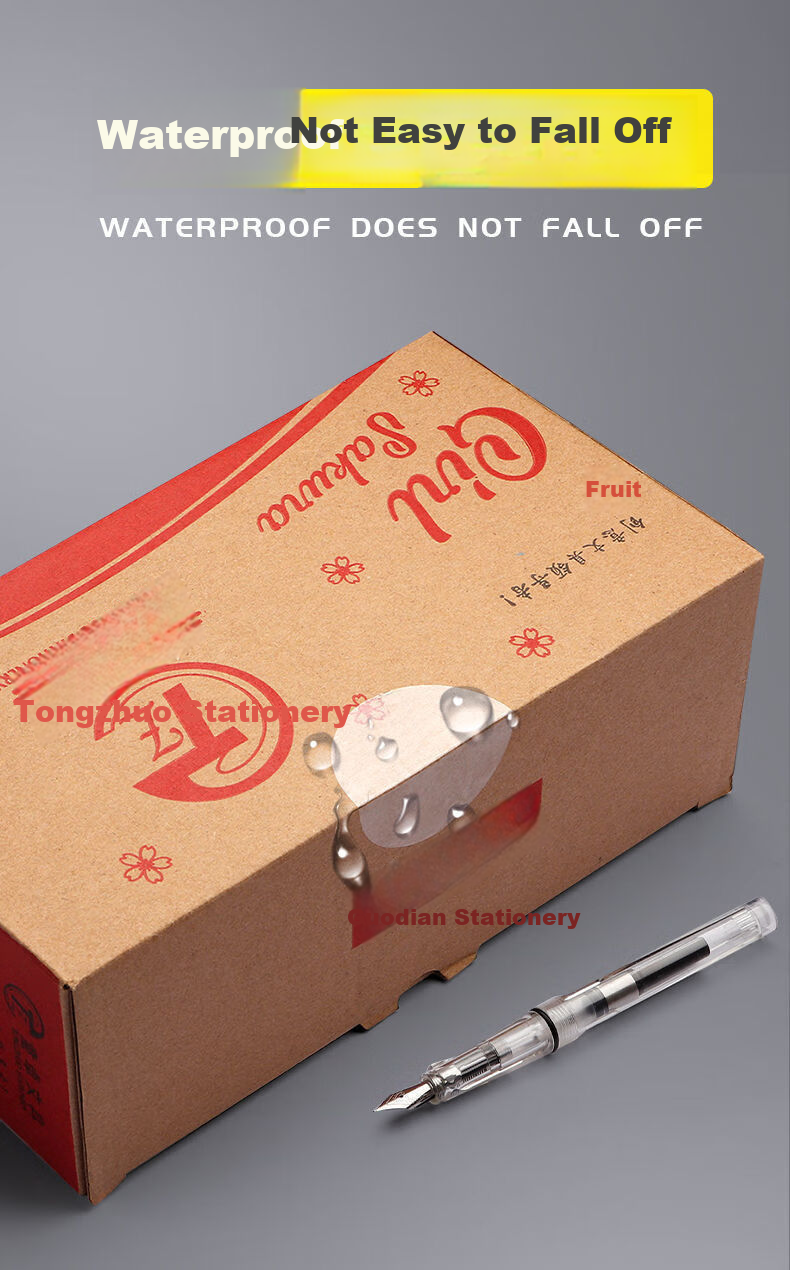 GOTOVAN Transparent Round Seal Stickers PVC Waterproof Tamper-Evident Packaging Labels 7