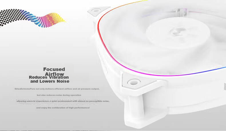IN WIN ASE120P White 12cm ARGB Computer Case Fan, Single Pack (PWM Intelligent Speed Control/ARGB Motherboard Aura Sync/Dual-Sided Lighting Effects/Wise Daisy-Chain) 6