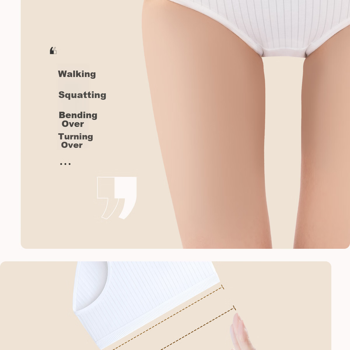 Ankexin Disposable Women's Underwear 7A Antibacterial Maternity Milk Silk Individually Packaged Travel Wash-Free XXL 5pcs*2 Packs 12