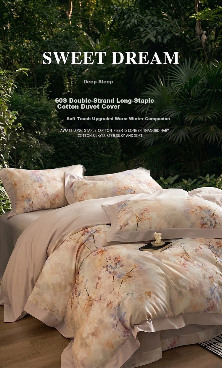 La Torretta 100% Cotton Bedding Duvet Cover Single Piece 60s Cotton Printed Duvet Cover 200x230cm Purple Fairy 1