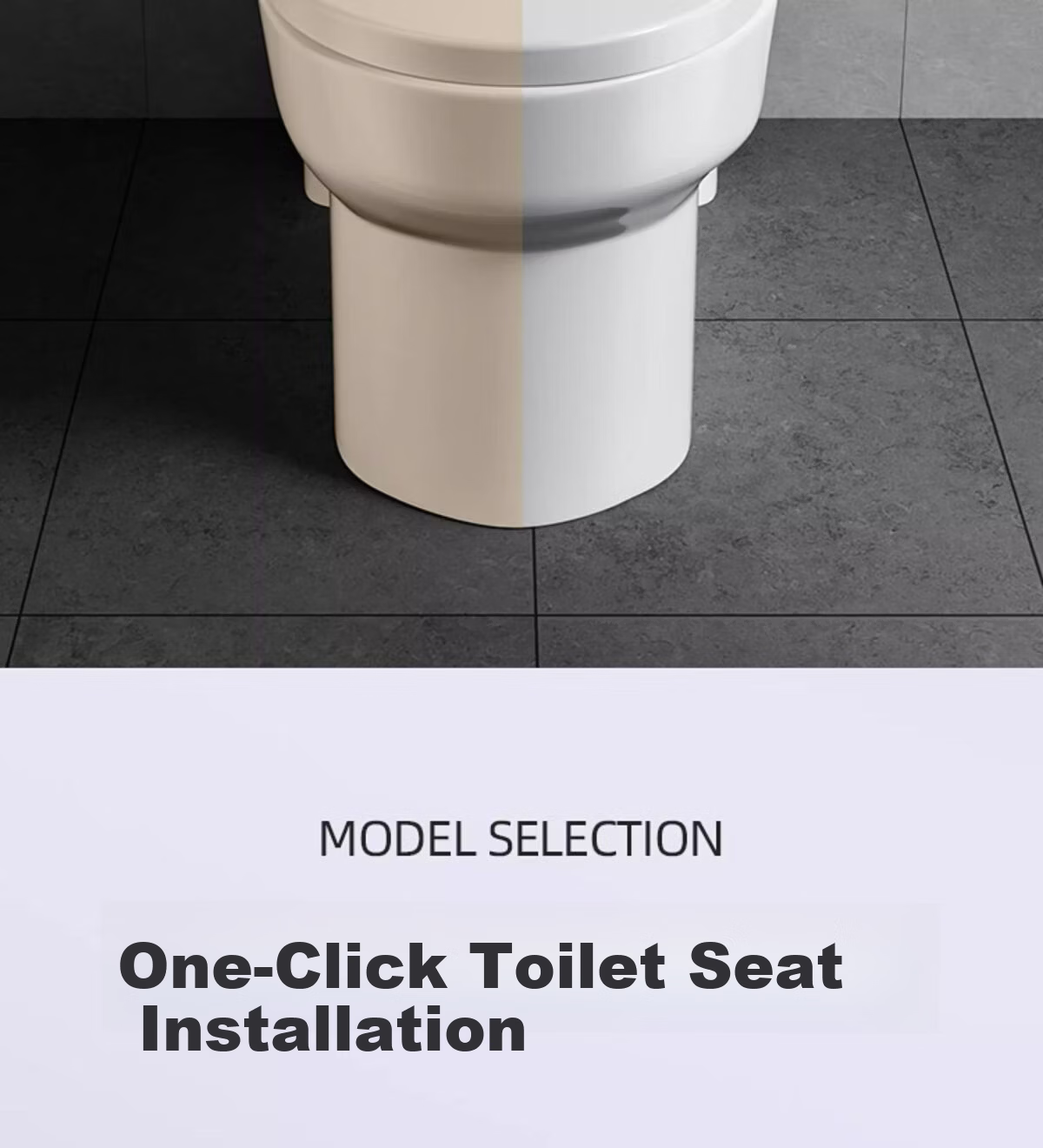 Taoshi V-Shaped Universal Toilet Seat Cover Double Slow-Closing Extra Thick Household Old-Style Toilet Lid 20