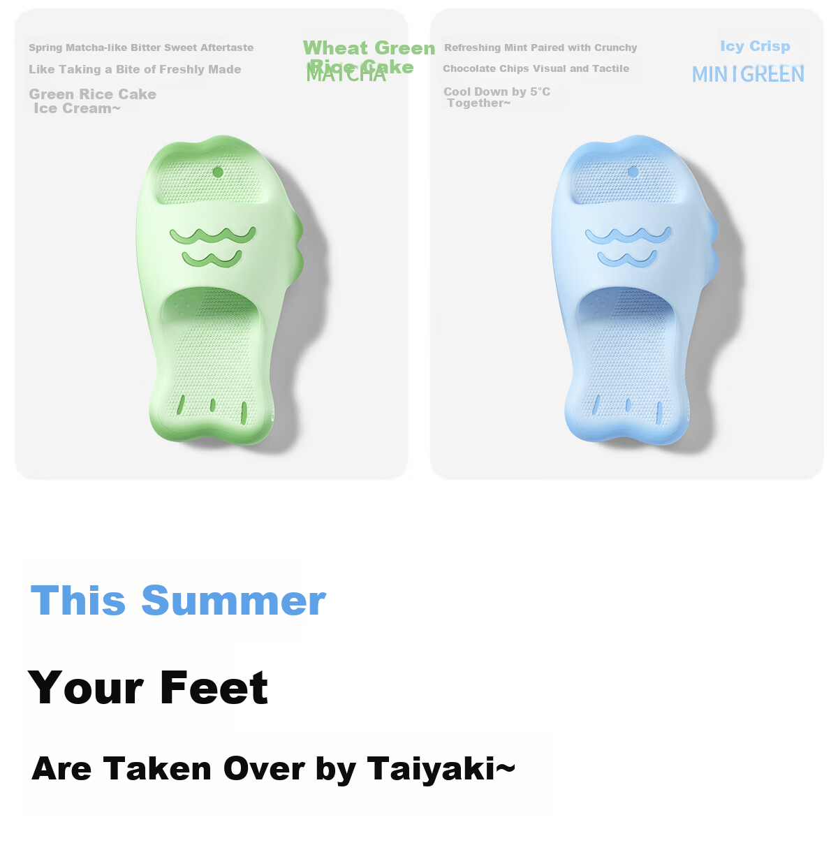 Chikoku Cute Taiyaki Slippers Women Home Thick Sole Non-Slip Slide Sandals Couples Outdoor Summer Slippers Men 8