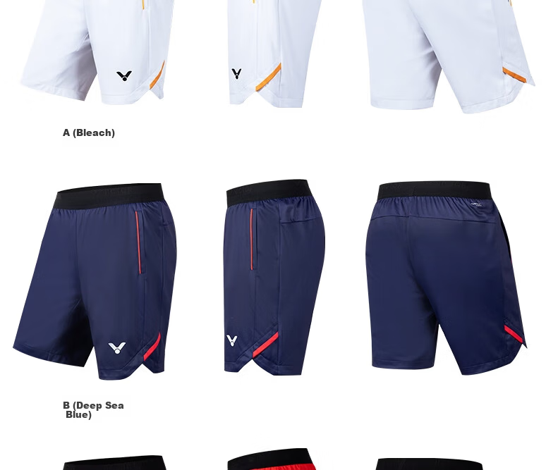 VICTOR Official Flagship Men's Badminton Shorts Sweat-Absorbing Moisture-Wicking Breathable Knitted Sports Pants Professional Competition Training Wear 11