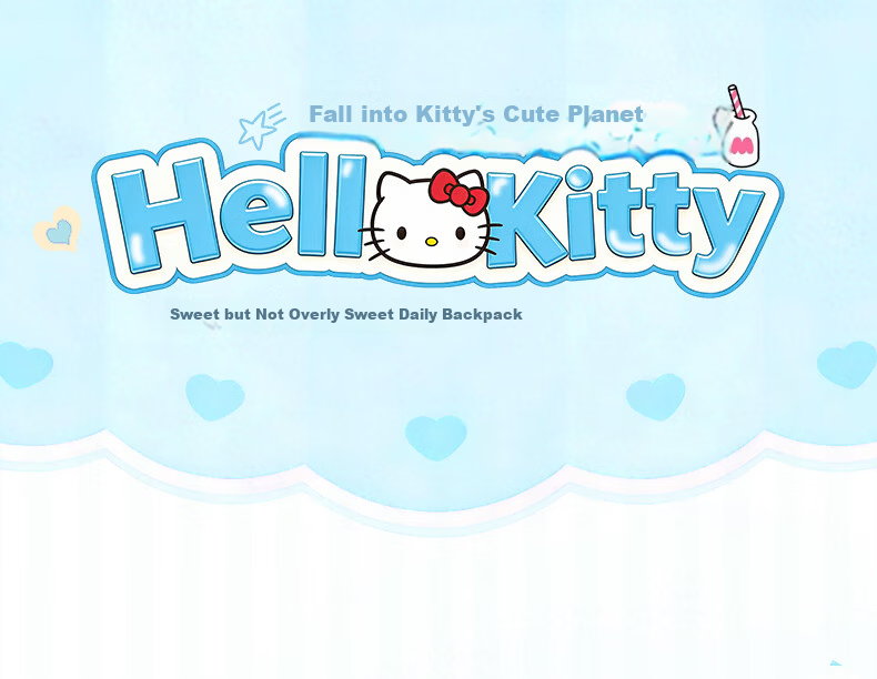 Hello Kitty Backpack for Middle and High School Students 2026 New Stylish Unique High-Value Girls Lightweight Large Capacity Shoulder Bag 1