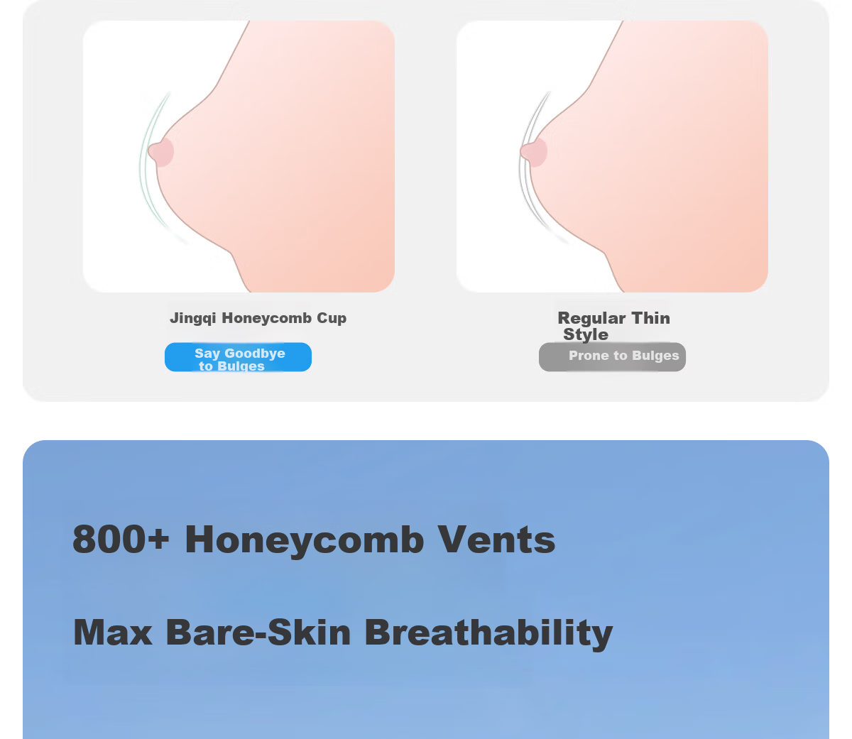 JOYNCLEON Honeycomb Cup Nursing Bra Summer Thin Maternity Breastfeeding Anti-Sagging Pink L 6