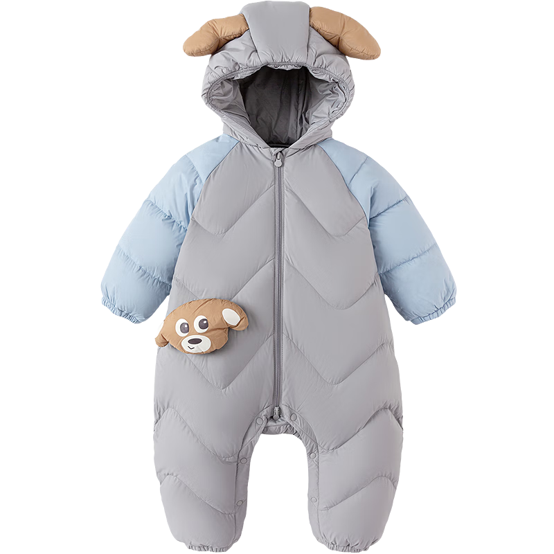 BALABALA Children's Clothing, Baby down Jacket, Outdoor Onesie, 2026 Winter Outfit, Infant Romper, Kids' Clothing, Boys And Girls Cute Style