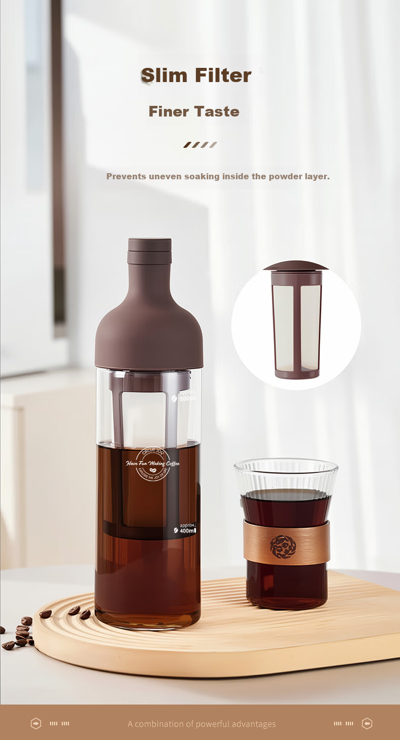 Circle Joy Cold Brew Coffee Cup Portable Home Travel Cold Brew Bottle Cold Brew Cup Water Cup American Cold Brew Pot 1000ml 7