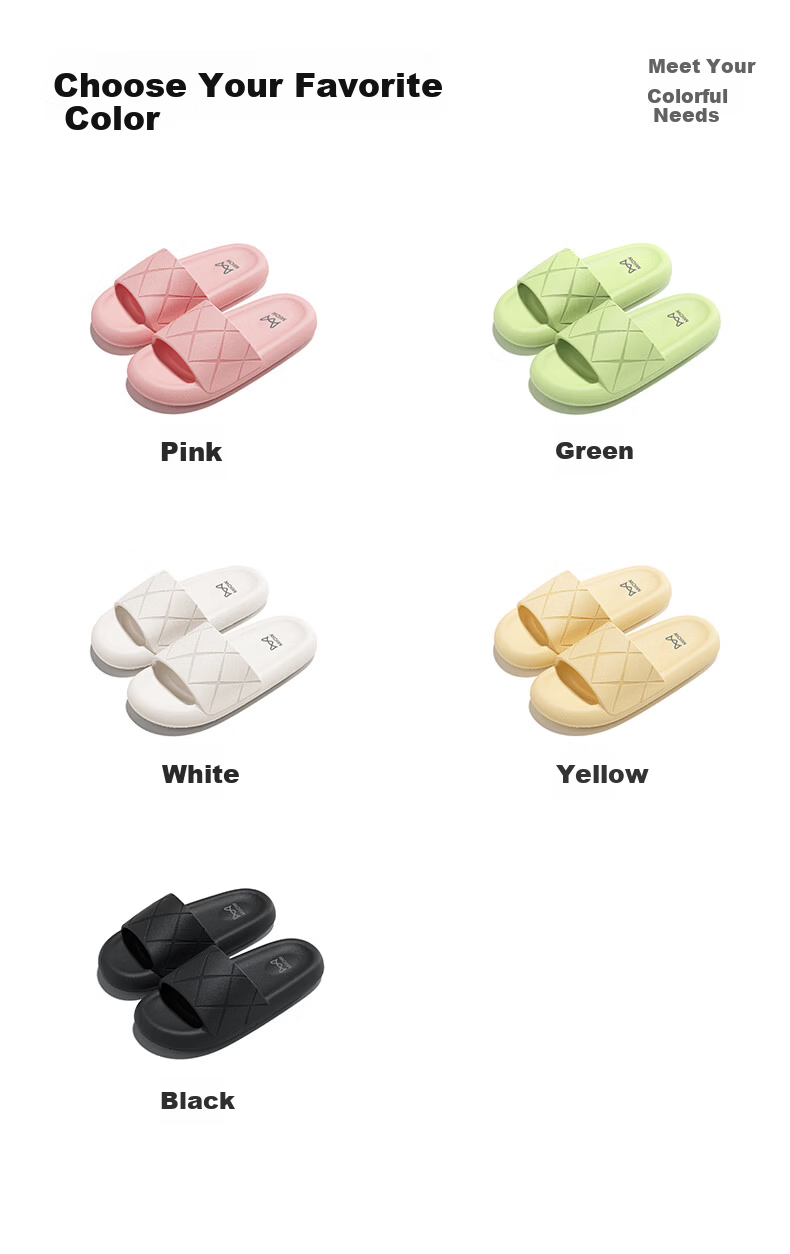 Miiow Men's Summer 2026 New Home Slippers Bathroom Non-Slip EVA Indoor Slippers Women Pink Size 35-36 7