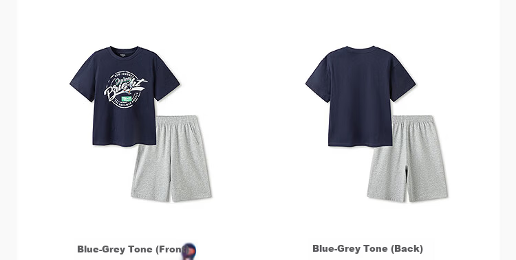 Balabala Boys' Short Sleeve Set Kids' Two-Piece Quick-Dry Comfortable T-Shirt and Pants 2026 New Summer Collection 10