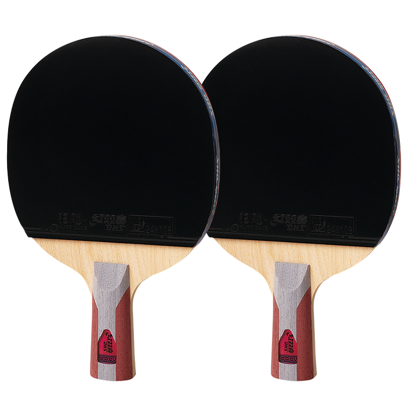 DHS Table Tennis Racket Double-Sided Inverted Rubber All-Round Ma Long Wang Chuqin F5008 Penhold Paddle Pair