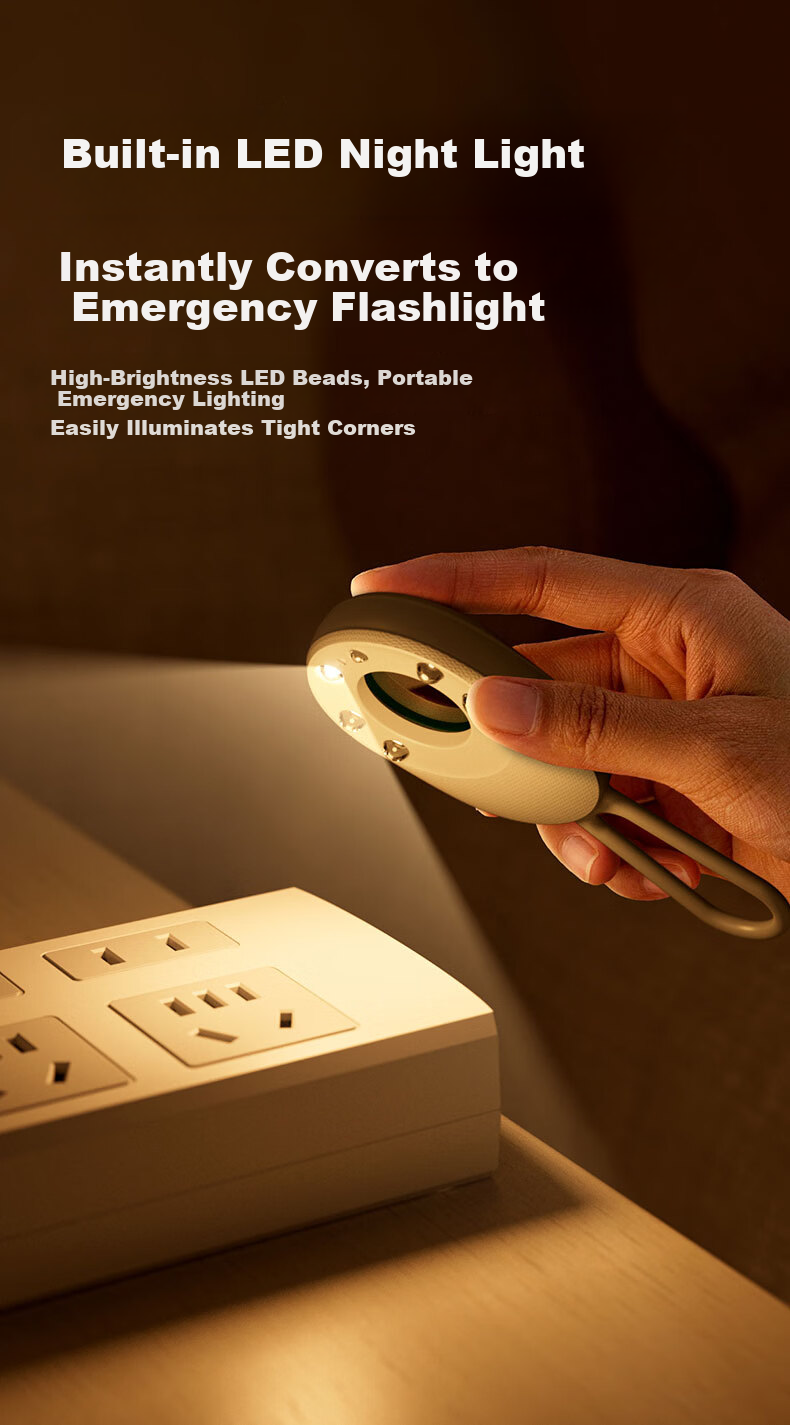 Deli Large Window Camera Detector Magnetic Phone Camera Scanner Hotel Anti-Surveillance Wireless Infrared Signal Detector Portable Rechargeable White PG655 8