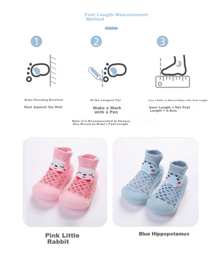 9i9 Baby Toddler Walking Shoes Floor Socks Children's Socks Summer Indoor Outdoor Soft Sole Early Education Shoes B139 Yellow Size 26/27 11