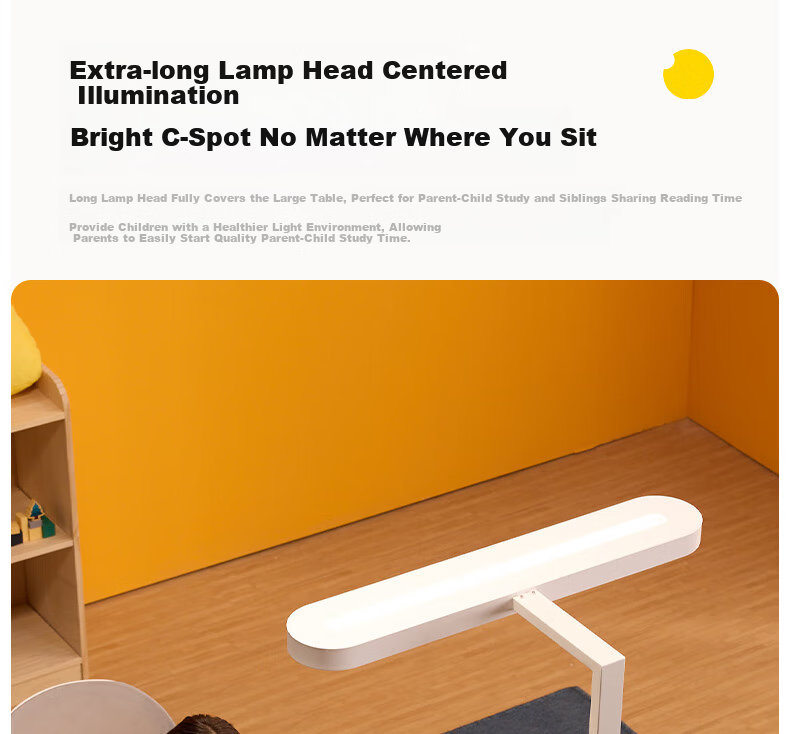 Tongshijie Desktop Large Road Eye Protection Lamp Full Spectrum Student Study Desk Lamp Children's Blue Light Blocking Reading Lamp 48W 12