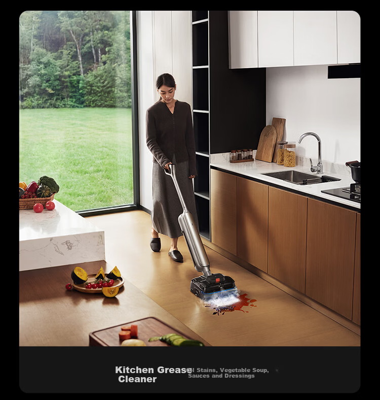 Mijia Xiaomi Floor Washer 5Pro 160℃ Steam Sterilization 26kPa Strong Suction Home Floor Washer and Mop 100℃ Boiling Water Self-Cleaning Anti-Tangle 13
