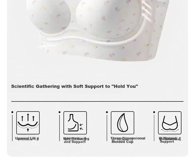 Meishianxuan High School Girls Shaping Bra Youth Development Thin Strap Three-Stage Printed Underwear for Junior High Students 7