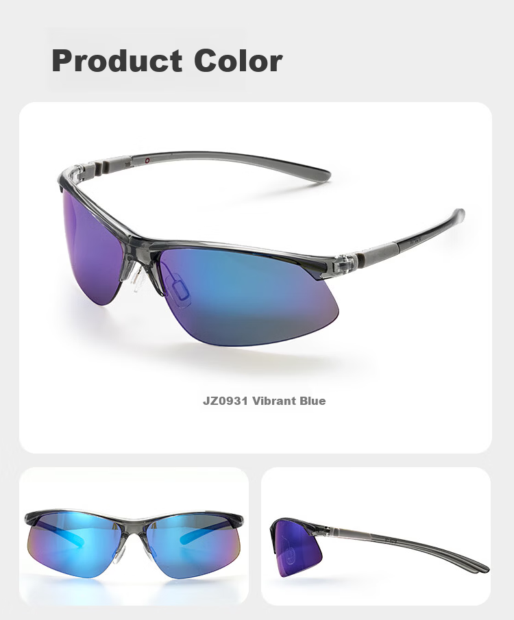 JD Jingzao [Aviator] Lightweight Colorful Cycling Glasses Sports Travel UV Protection Sunglasses Iridescent Blue 11