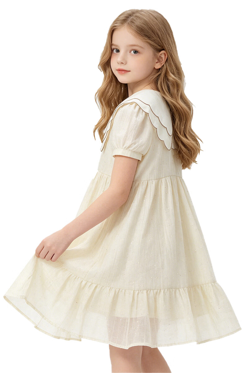 Disney Girls' Tencel Dress Summer Lightweight Princess Dress for Older Children EQ083 Blue 160cm 8