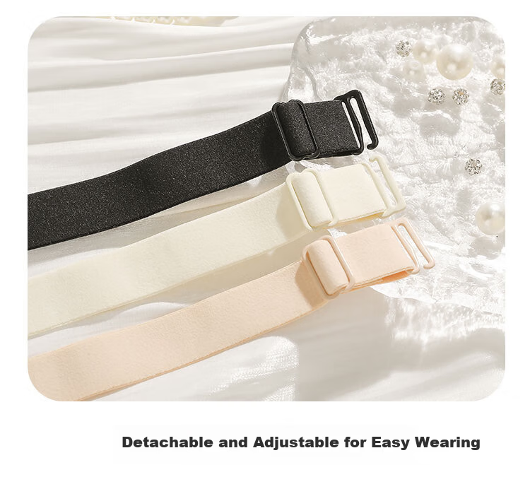 Audifine Strapless Bra Large Cup Anti-Slip Push-Up Anti-Sagging Tube Top Thin Camisole Dress Bra 17