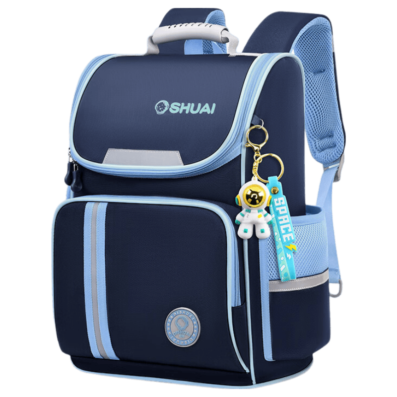 Dishuai Elementary School Backpack for Grades 1-3-6, Lightweight, Load-Reducing, Anti-Sagging, Unisex Pressure-Relief Spine Protection Bag