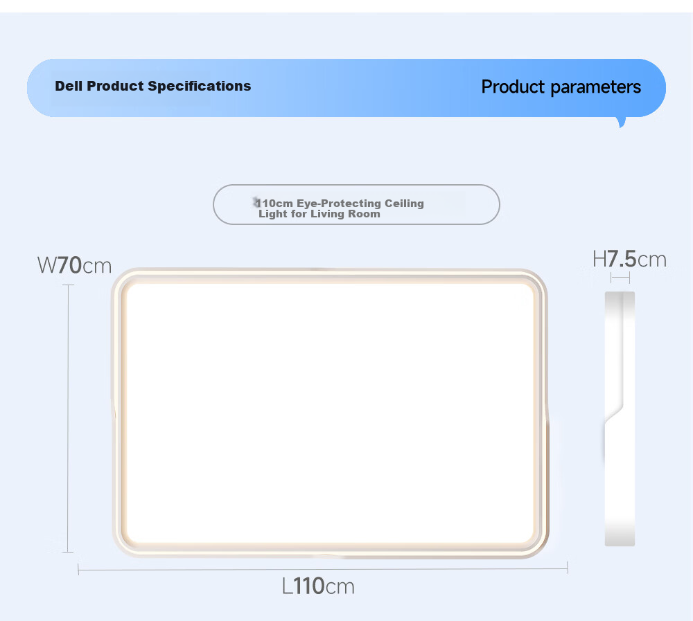 Dell Living Room LED Ceiling Light Full Spectrum Eye Protection Modern Minimalist Cream Style Zhongshan Lighting with Installation Package 33