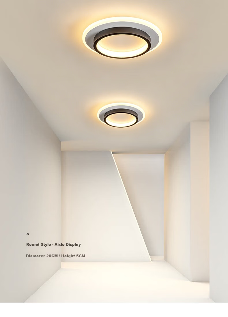 Dengling Ultra-thin LED Corridor Ceiling Light Modern Minimalist Nordic Cloakroom Popular Entrance Balcony Hallway Light 7