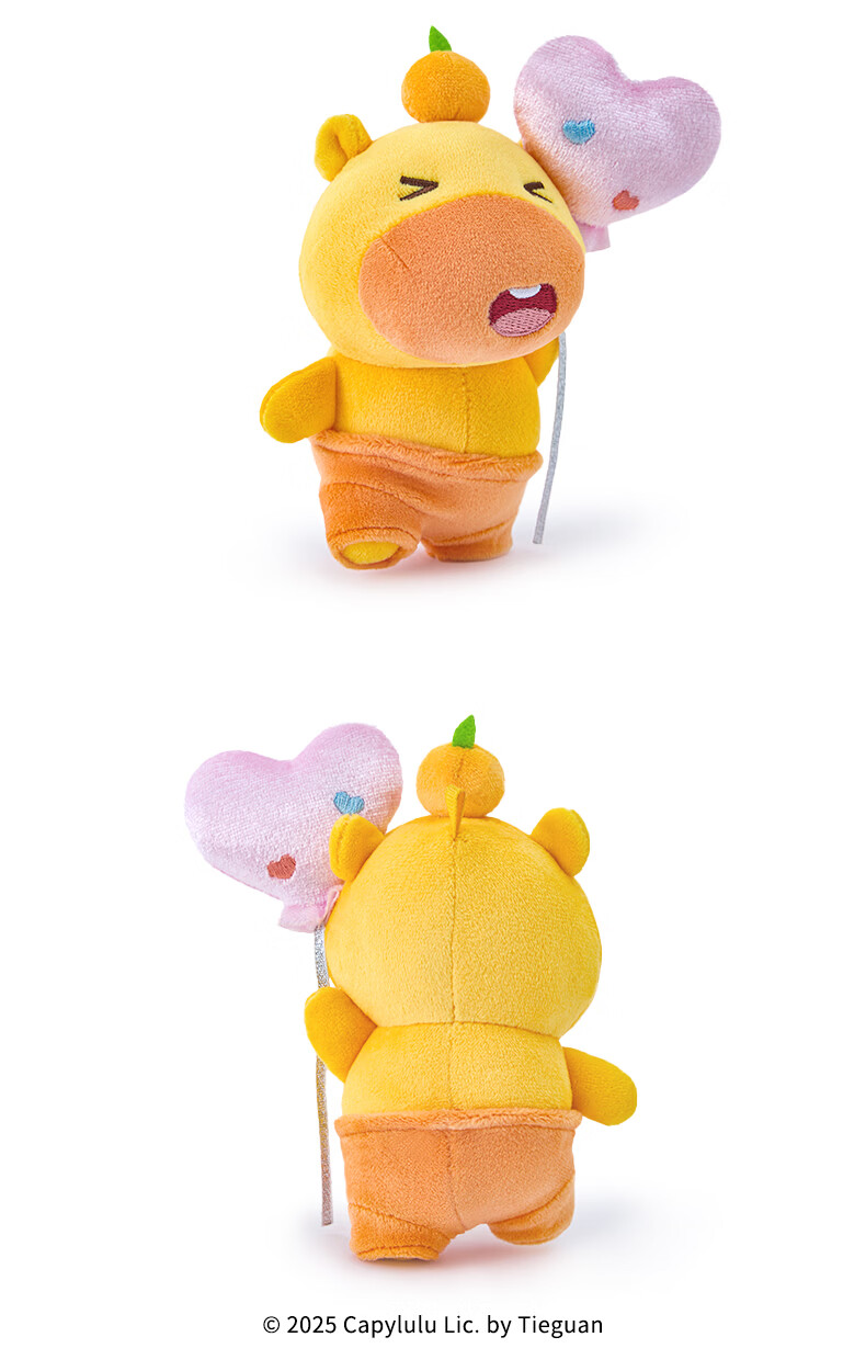 Duoai Authentic Capybara Lulu Plush Toy Couple Keychain Doll Backpack Pendant Student Birthday Gift 3
