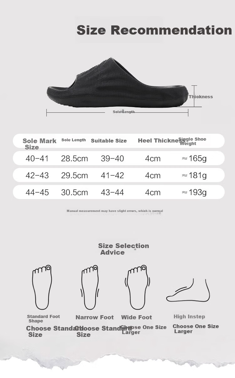 JD Jingzao 3D Thick Sole Soft Elastic Terraced Sports Outdoor Home Slippers Men's Summer Night Black Size 40-41 13