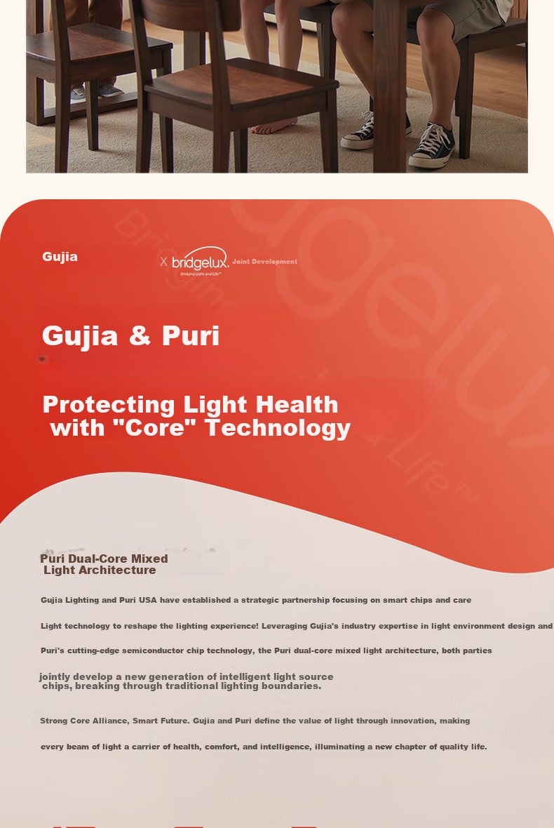 Kuka LED Ceiling Light Nordic Eye Protection PR Lighting Living Room Lamp Three-Bedroom Two-Living Room Smart Set 110cm [Installation Included] 3