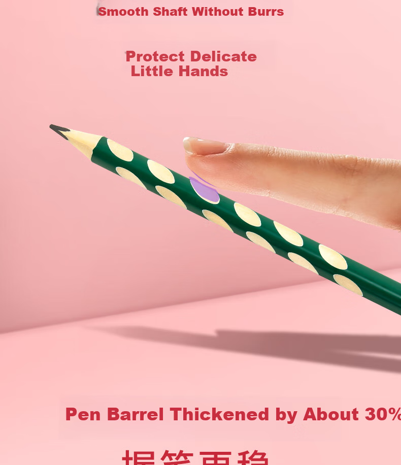 Victorli 12-Pack 2B Pencils Triangular Grip Posture Correcting Thick Barrel Pencils for Kids Kindergarten Grade 1-2 with Pencil Sharpener 7
