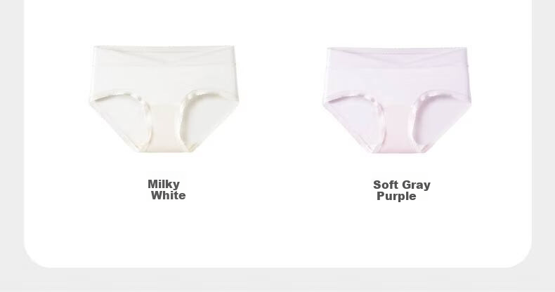 Babycare Modal Maternity Low-Waist Pregnancy Underwear for Early, Mid, Late Pregnancy and Postpartum Abdomen Support Extended Length 3-Pack M 12