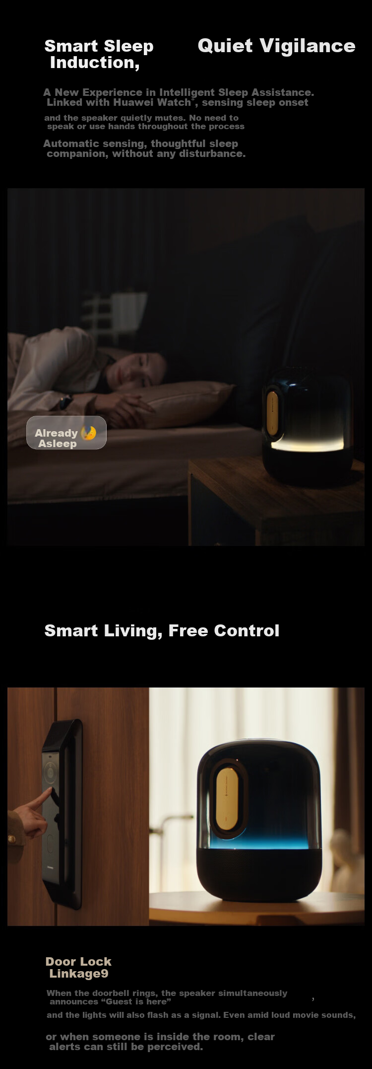 Huawei Sound X5 Cloud White Bluetooth Speaker/AI Large Model/Yuezhang Speaker/Home Desktop Computer Audio/Wireless Stereo High-Fidelity Smart Speaker [New] 6