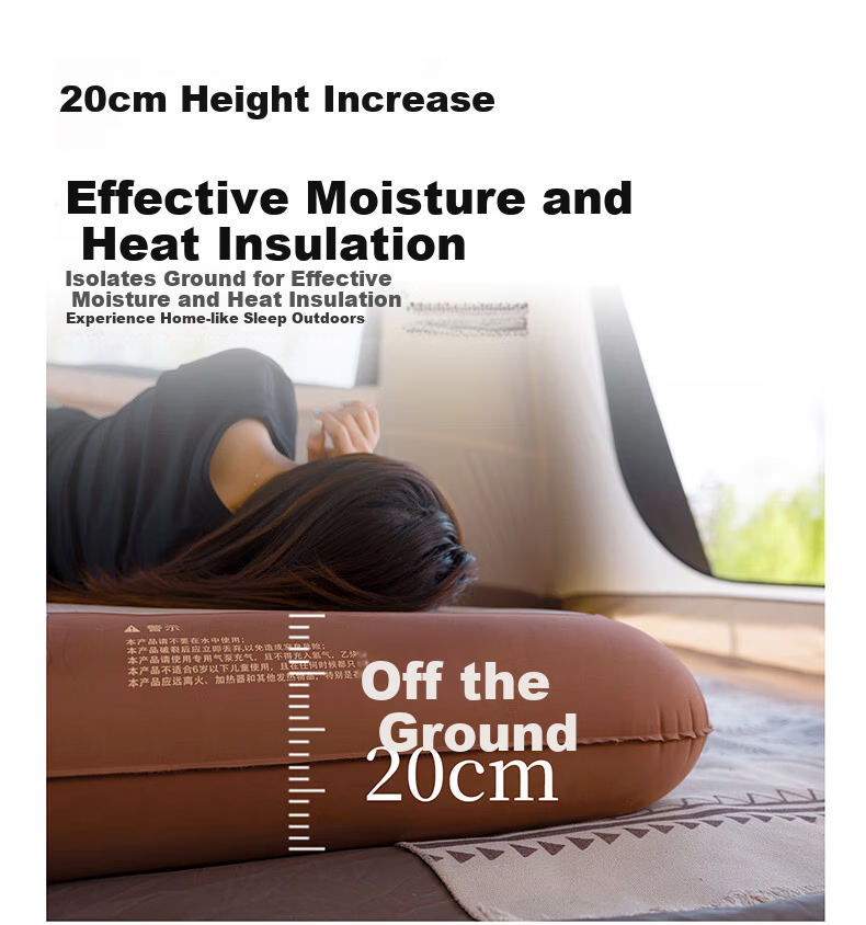 Shanfei Fengmian Self-Inflating Air Mattress Outdoor Camping Air Pad Floor Sleeping Mat Home Use Inflatable Sleeping Pad Three-Person Size 14