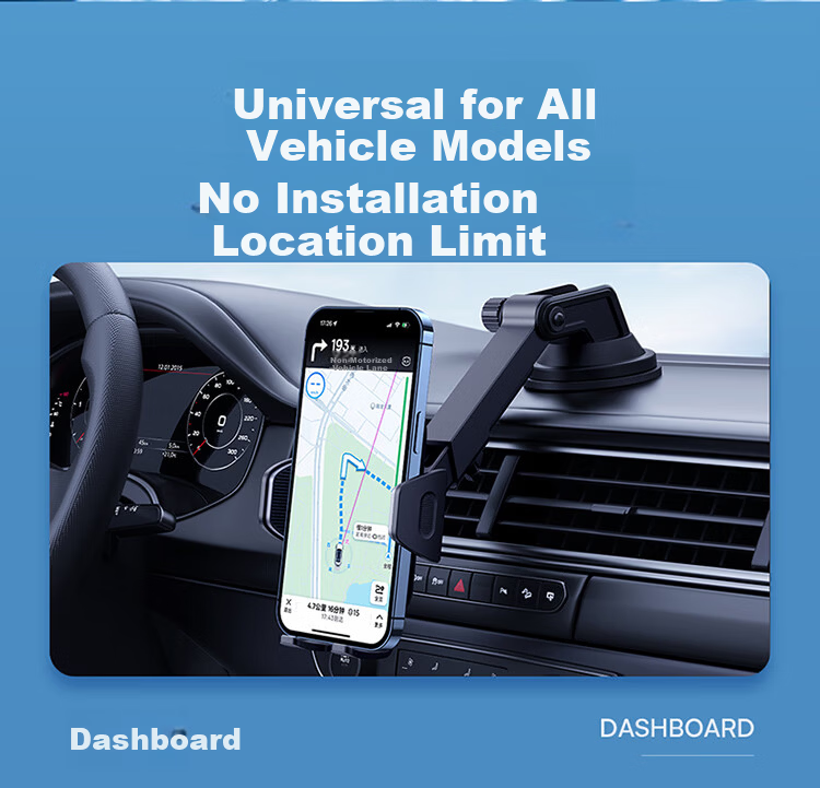 BASEUS Car Phone Holder Dashboard Navigation Suction Mount for Ride-Hailing and Trucks 2026 New Model 6