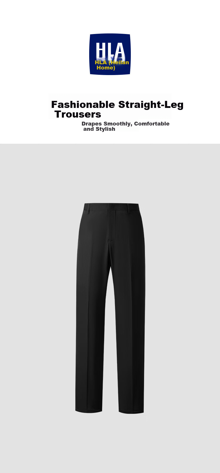 HLAHLA Men's Dress Pants 2026 Spring Summer Stretch Straight Business Trousers Father's Day Gift 1