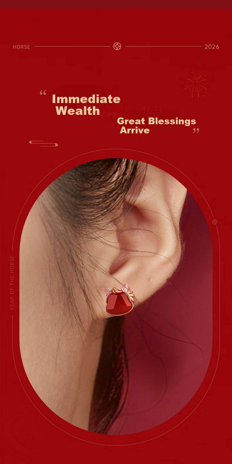 Lao Miao 26th Anniversary New Earrings for Women Birthday Gift Earrings for Girlfriend Wife 5