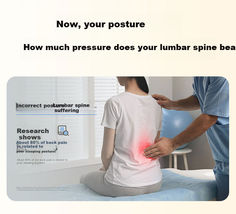 Zhunhang Lumbar Support Pillow Waist Cushion Sleeping Bed Lumbar Pad Maternity Lumbar Disc Herniation Flat Back Support 8