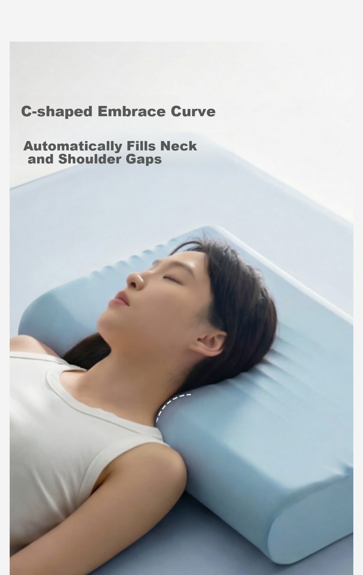 MLILY Mili Neck Support Pillow Adult Sleep Aid Deep Sleep Memory Foam Pillow Student Dormitory Single Use Pillow Core 11