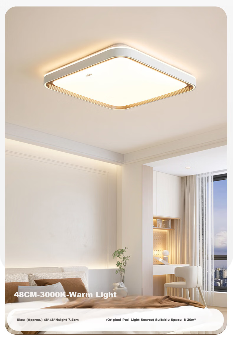 Micoe Four Seasons Eye Protection Full Spectrum Ceiling Light Bedroom Dining Room LED Lighting Simple and Elegant Zhongshan Lighting Yiyue Series 12