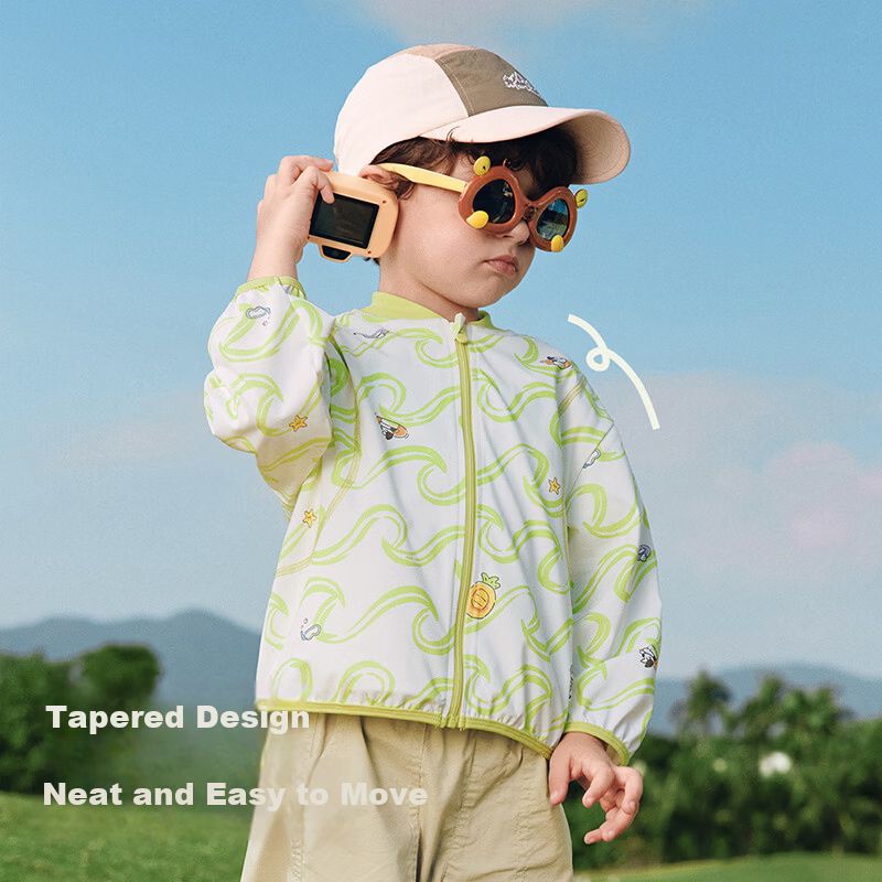 Balabala Kids Sun Protection Jacket Boys Girls Baby Coat 2026 Summer New Cool Feeling Cute Trendy Fashion Top