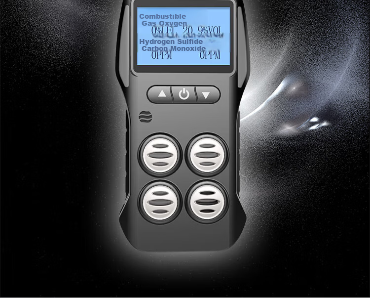 EDKORS 4-in-1 Gas Detector Oxygen Combustible Hydrogen Sulfide Carbon Monoxide Alarm Confined Space Monitor 4