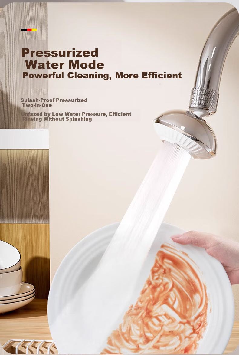 HOMK German Kitchen Faucet Splash-Proof Multi-Functional Aerator Filter Booster 8