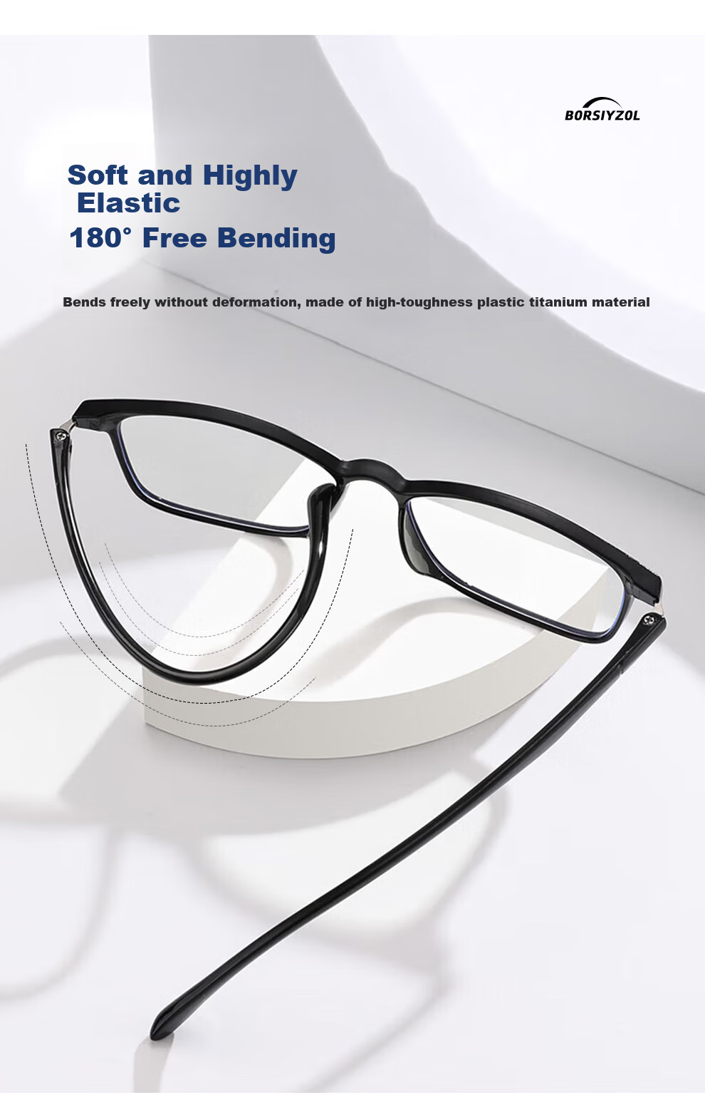 BoshiZhe Reading Glasses for Men and Women JD Self-operated Official Genuine 8013 Coated Black +4.00 Diopter 4