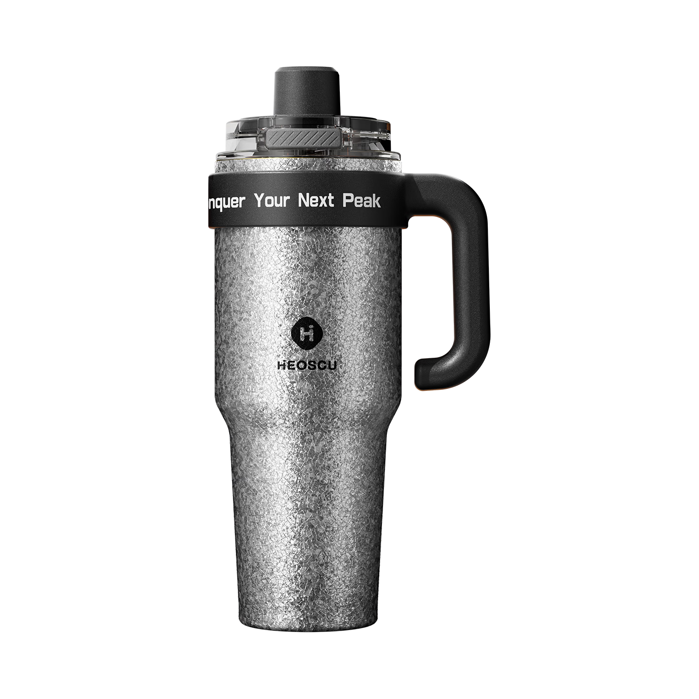 HEOSCU Insulated Tumbler 316 Stainless Steel Large Capacity Titanium Coated Inner Men's Car Travel Giant Cup