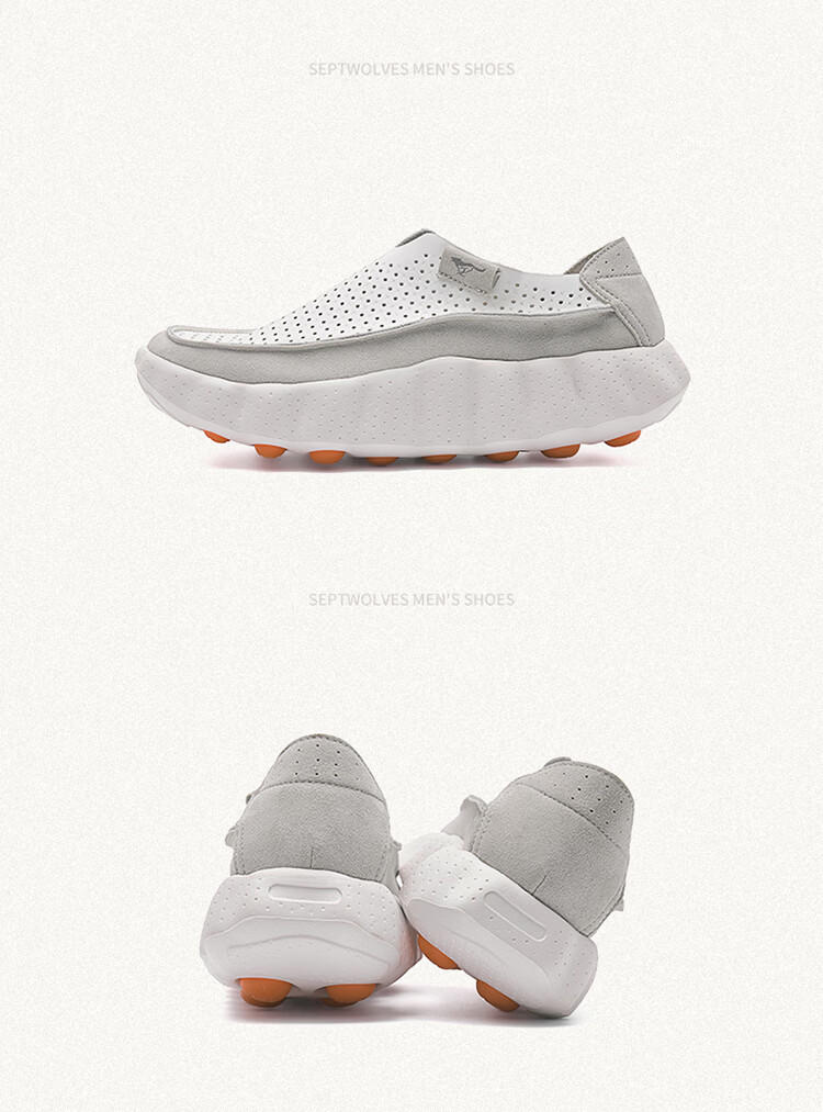 Seven Wolves Summer Breathable Men's Shoes 2026 New Style Perforated Hollow Slip-On Lightweight Comfortable Sports Sandals 45